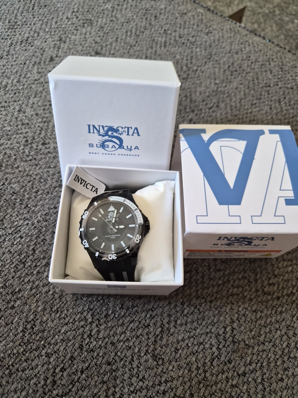 Invicta Black and White Subaqua Style Dive Watch